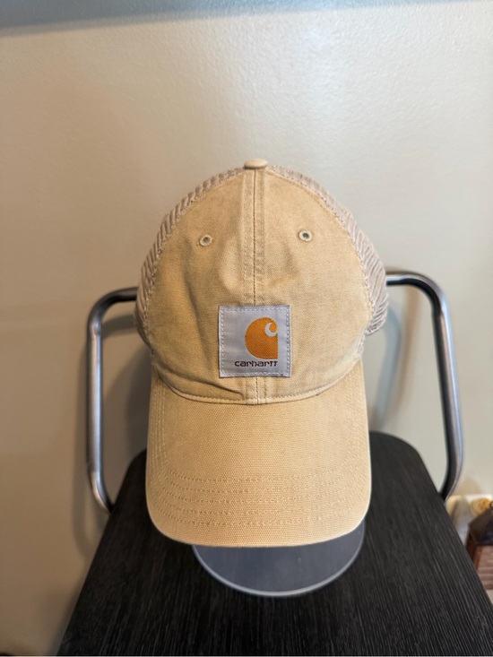 Carhartt Other - Carhartt Tan Canvas Mesh Trucker Hat Snapback Cap